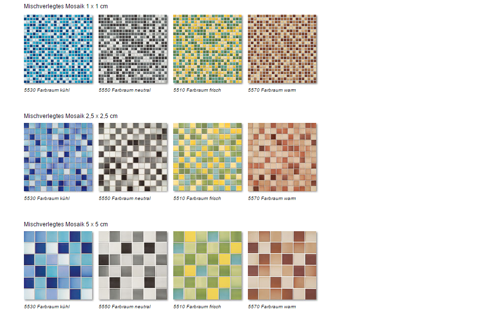 Різнокольорова мозаїка для басейну ChromaPlural Plural