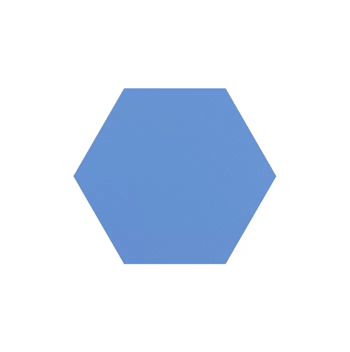 Шестикутна кислотостійка плитка 150×175 синя