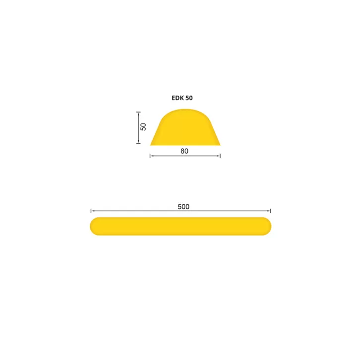 Настінний бампер 80x500x50мм