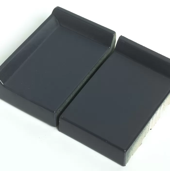 Глазурованный темно-серый клинкерный подоконник