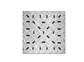 Плитка для підлоги з нержавіючої сталі, антислизька поверхня 300х300х3-4мм