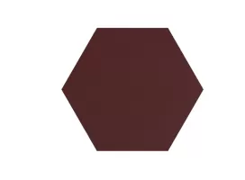 Шестикутна кислотостійка плитка 150×175 бордова