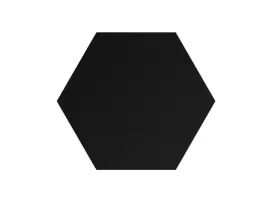 Шестикутна кислотостійка плитка 150×175 чорна
