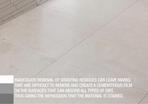 Post-laying cleaning - Mirage porcelain stoneware